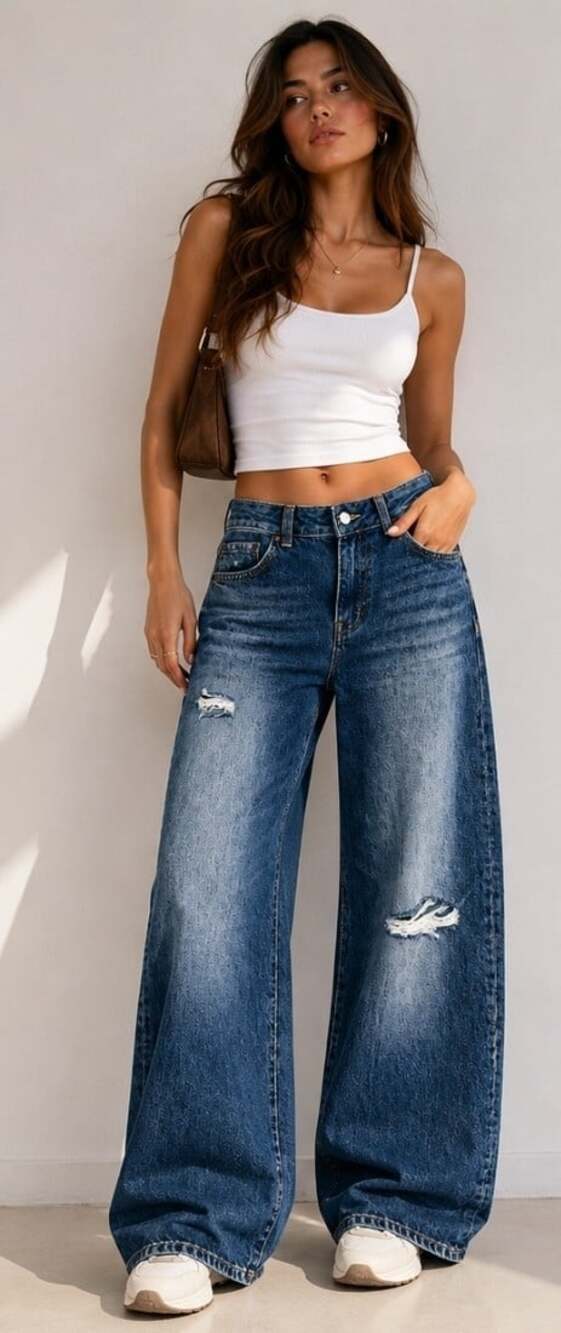 Zara Harry Lambert x Disney Mid Rise Baggy Jeans Blue Size UK 10 US 6 NWT L100